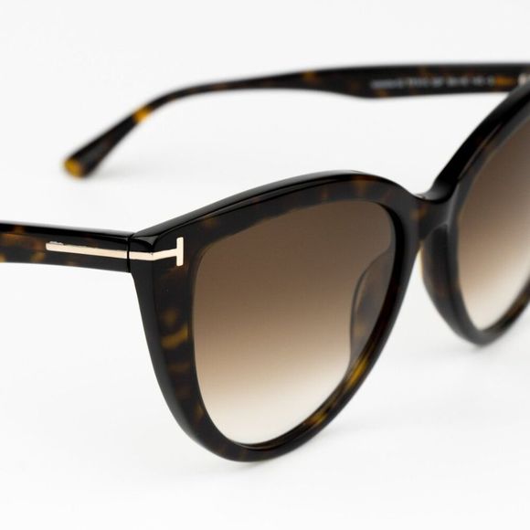 NEW Tom Ford FT0915/S ISABELLA 52F Havana Brown Gradient Cat Eye Women Sunglasse - Picture 8 of 11